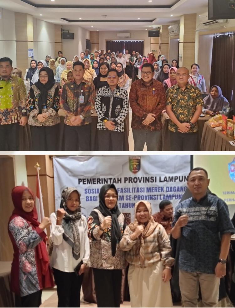 Sosialisasi Fasilitasi Merek Dagang UKM/ IKM Tingkat Provinsi Lampung tahun 2023